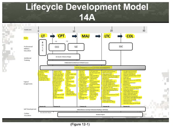 PAM DA 600-3: Information in Flowchart